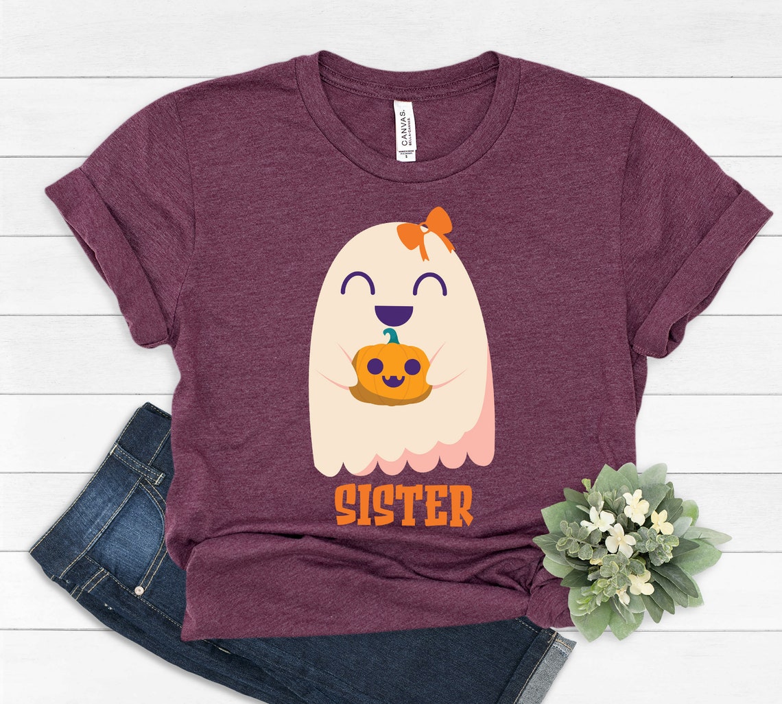 Personalization Halloween Family Shirts, Halloween Ghost Shirt, Halloween Party Shirt, Halloween Shirt, Ghost Family Matching Shirt