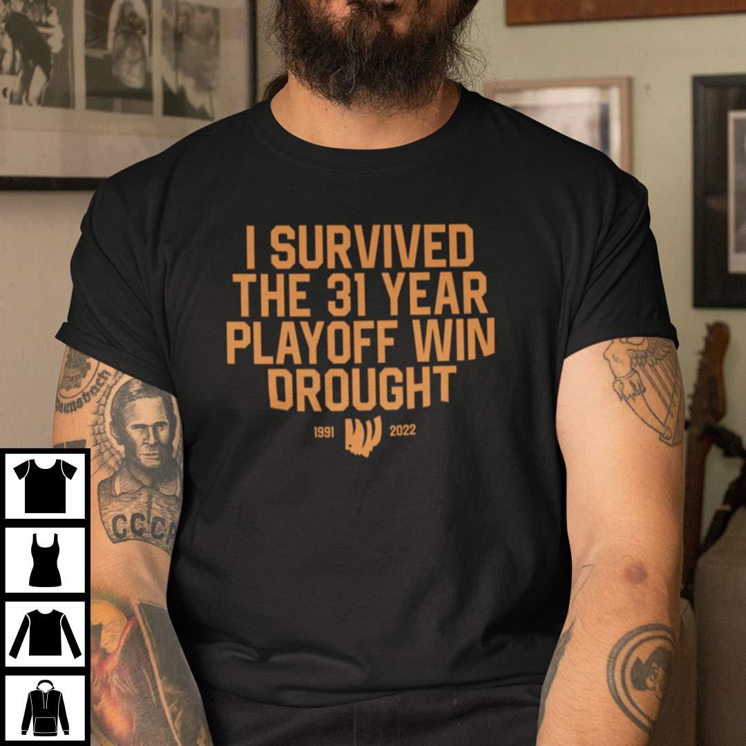 I Survived The 31 Year Playoff Win Drought Shirt Cincinnati Bengals