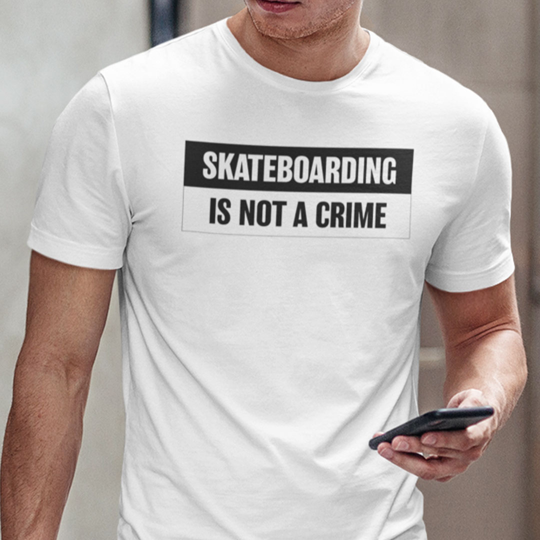 Skateboarding Is Not A Crime Shirt