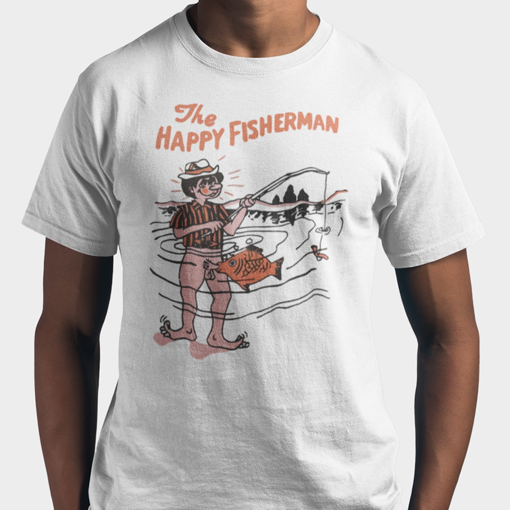 The Happy Fisherman Shirt With Discount Up To 30% Of Shirt Value