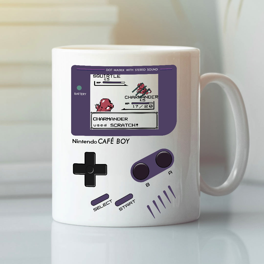 Nintendo Game Boy Mug Dot Matrix With Stereo Sound