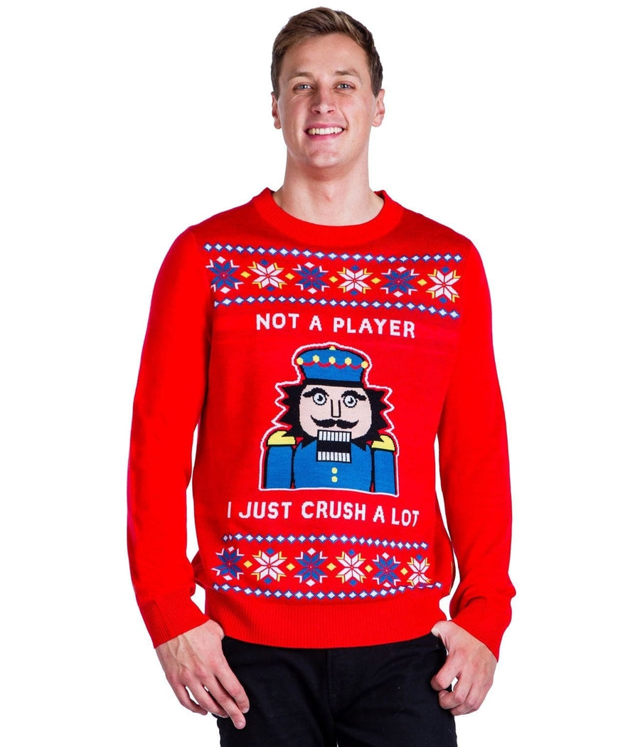 MEN'S I JUST CRUSH A LOT UGLY CHRISTMAS SWEATER