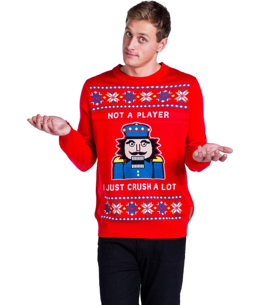 MEN'S I JUST CRUSH A LOT UGLY CHRISTMAS SWEATER