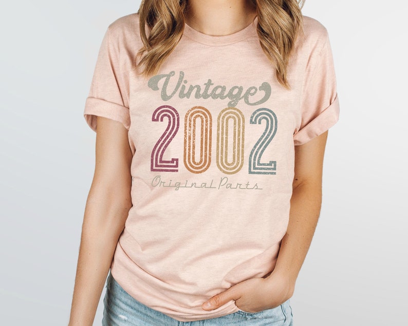20th Birthday Women Vintage 2002 Shirt