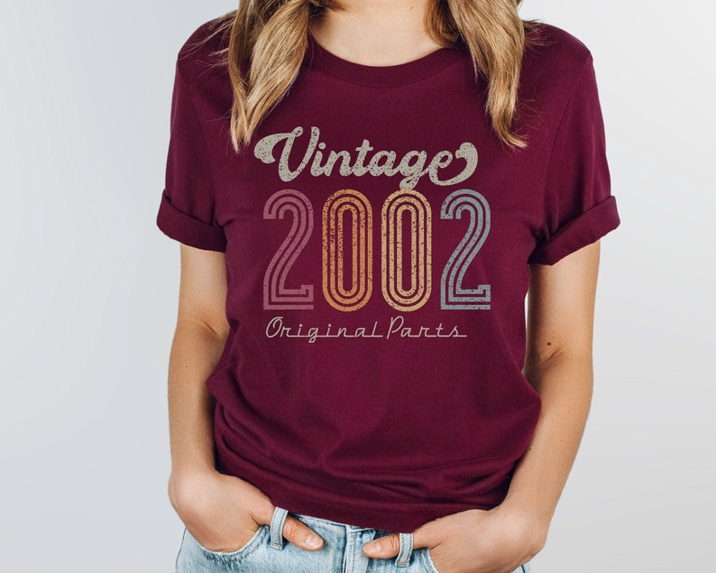 20th Birthday Women Vintage 2002 Shirt