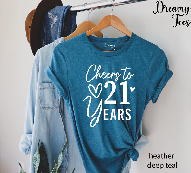 21st Birthday Shirt, Cheers to 21 Years