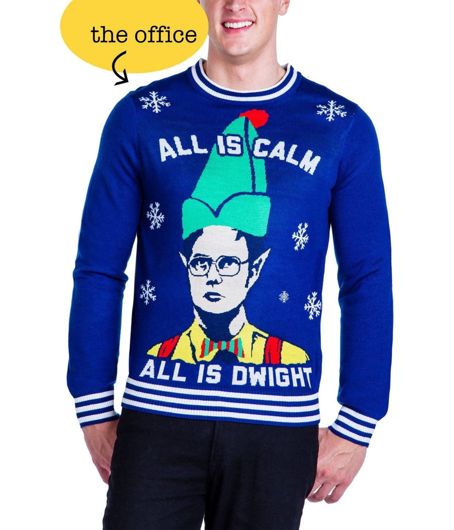 MEN'S ALL IS CALM ALL IS DWIGHT SWEATER