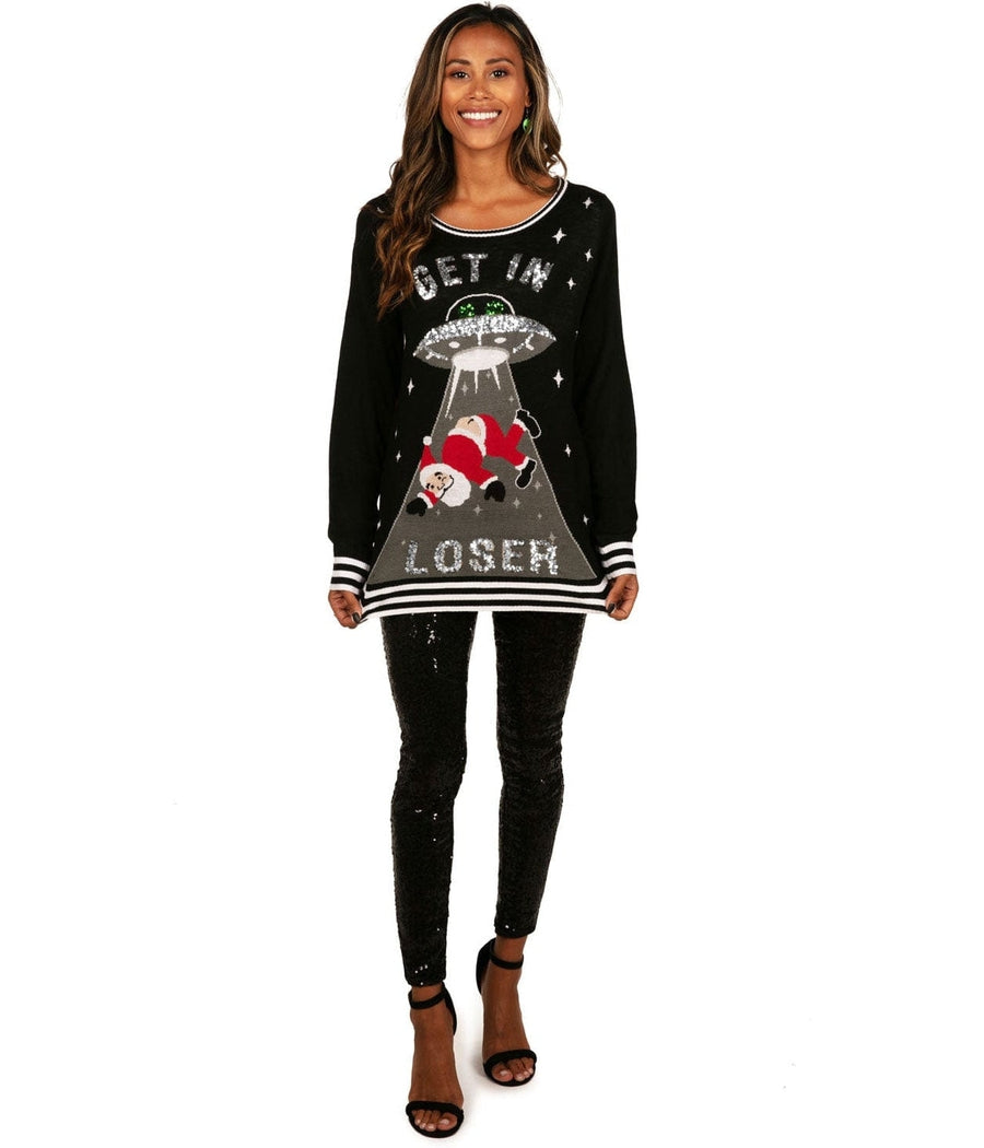 WOMEN'S UF OH NO SANTA UGLY CHRISTMAS SWEATER