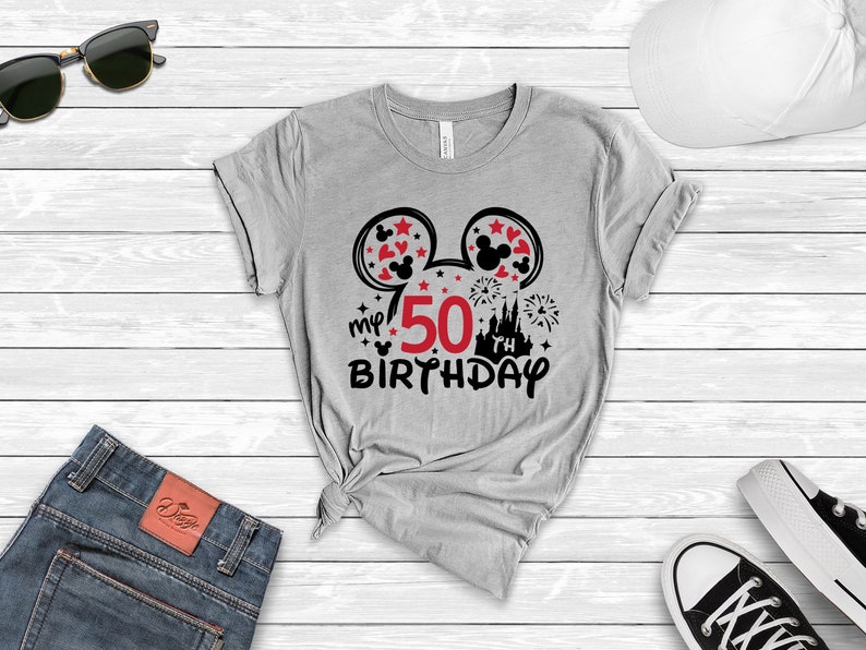 50th Birthday Shirt, Disney Birthday Tee