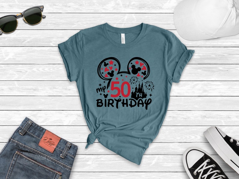 50th Birthday Shirt, Disney Birthday Tee