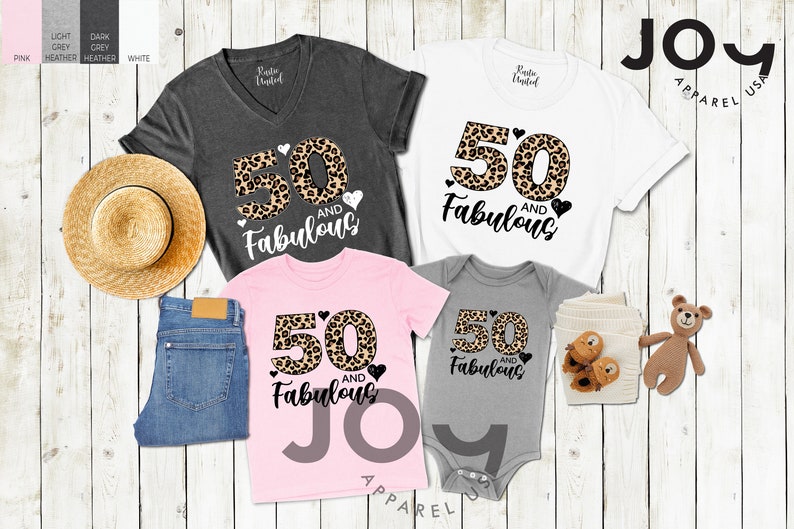 50th Birthday Shirt,50 and Fabulous