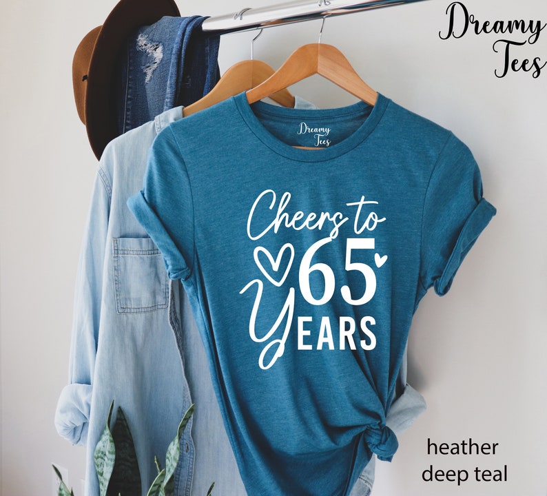 65th Birthday Shirt, Cheers to 65 Years