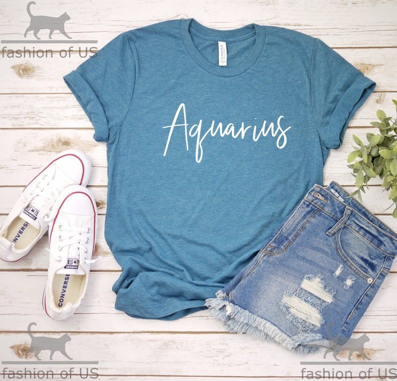 Aquarius Zodiac Shirt Aquarius Birthday