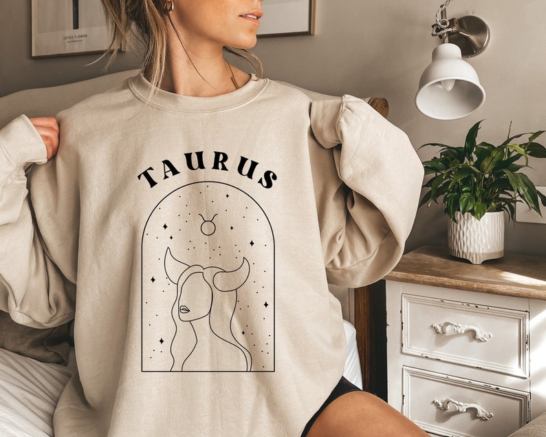 Boho Taurus Horoscope Unisex Sweatshirt
