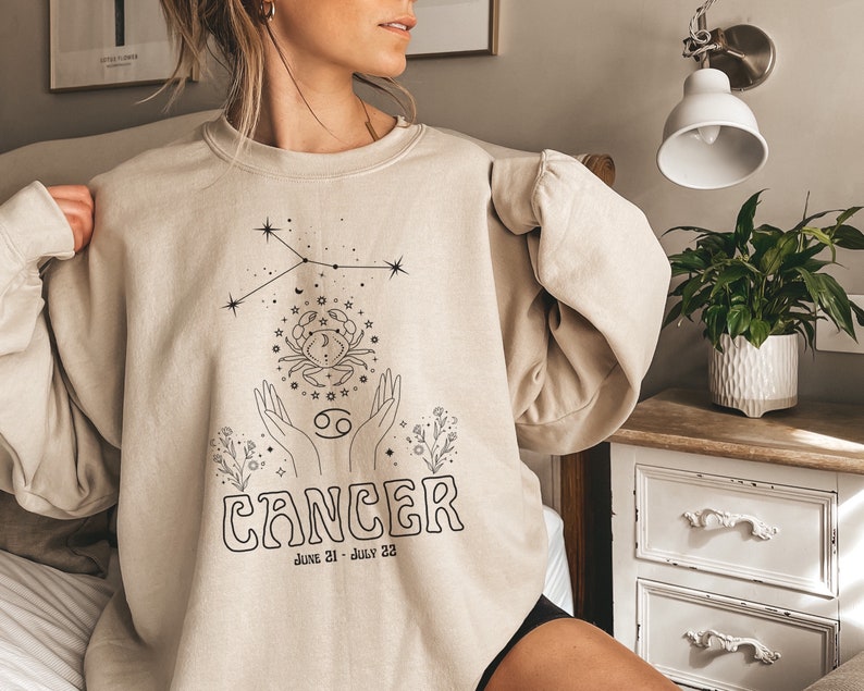 Cancer Celestial Zodiac Sweatshirt