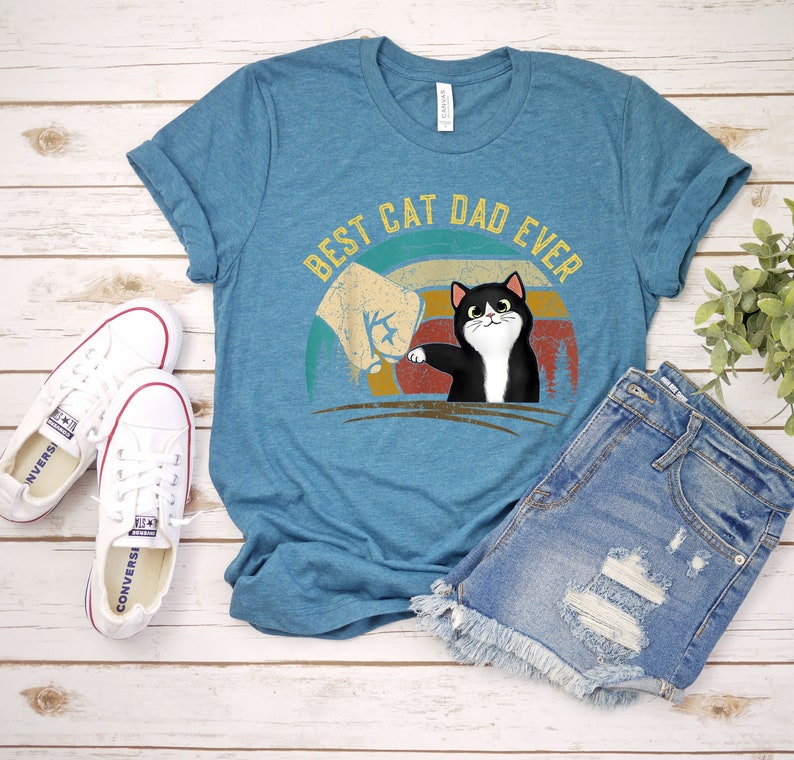 Cat Dad Gift | Best Cat Dad Ever Shirt