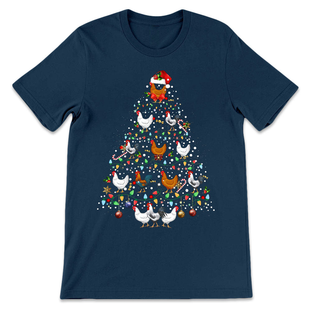 Chicken Christmas Tree Dark Classic T Shirt