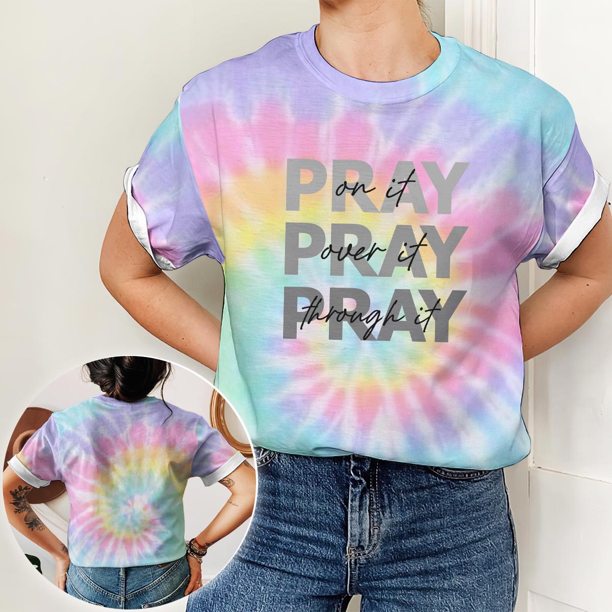 Christmas Gift Faith Pray On It All Over Print T Shirt