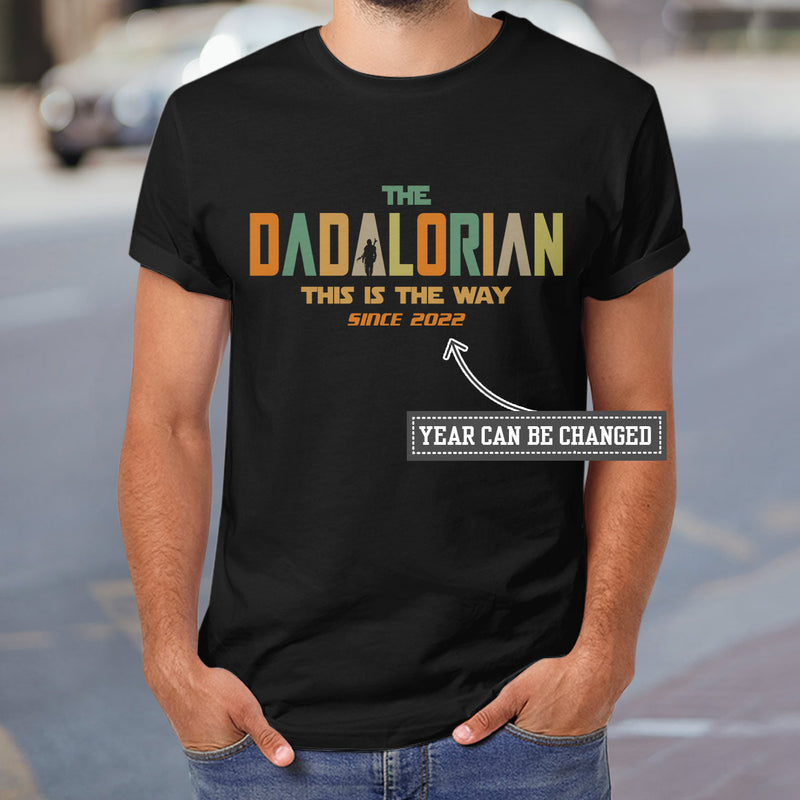 Christmas Gift The Dadalorian This Is The Way Dark Classic T Shirt