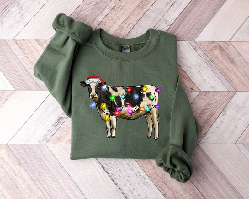 Cute Cow Christmas Sweatshirt
