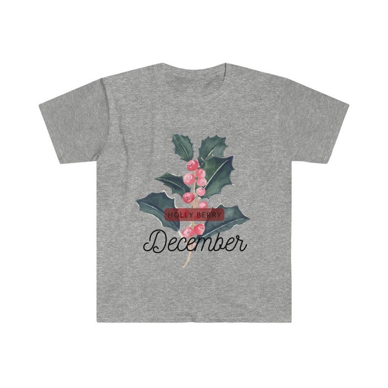 December Holly Berry Flower Shirt