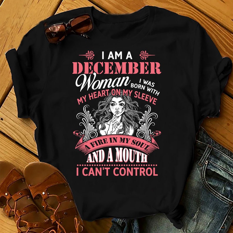 December Woman Birthday Shirts Women