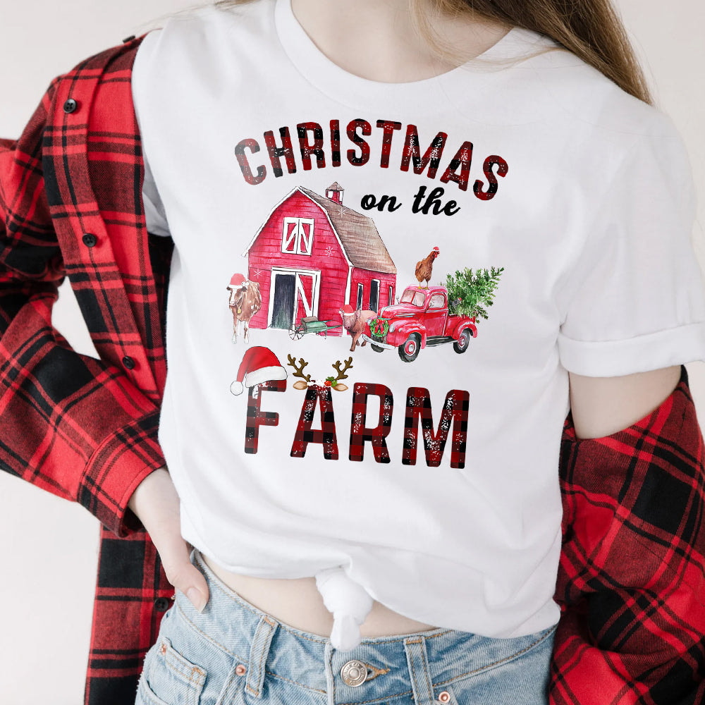 Farmer Christmas On Farm Light Classic T Shirt
