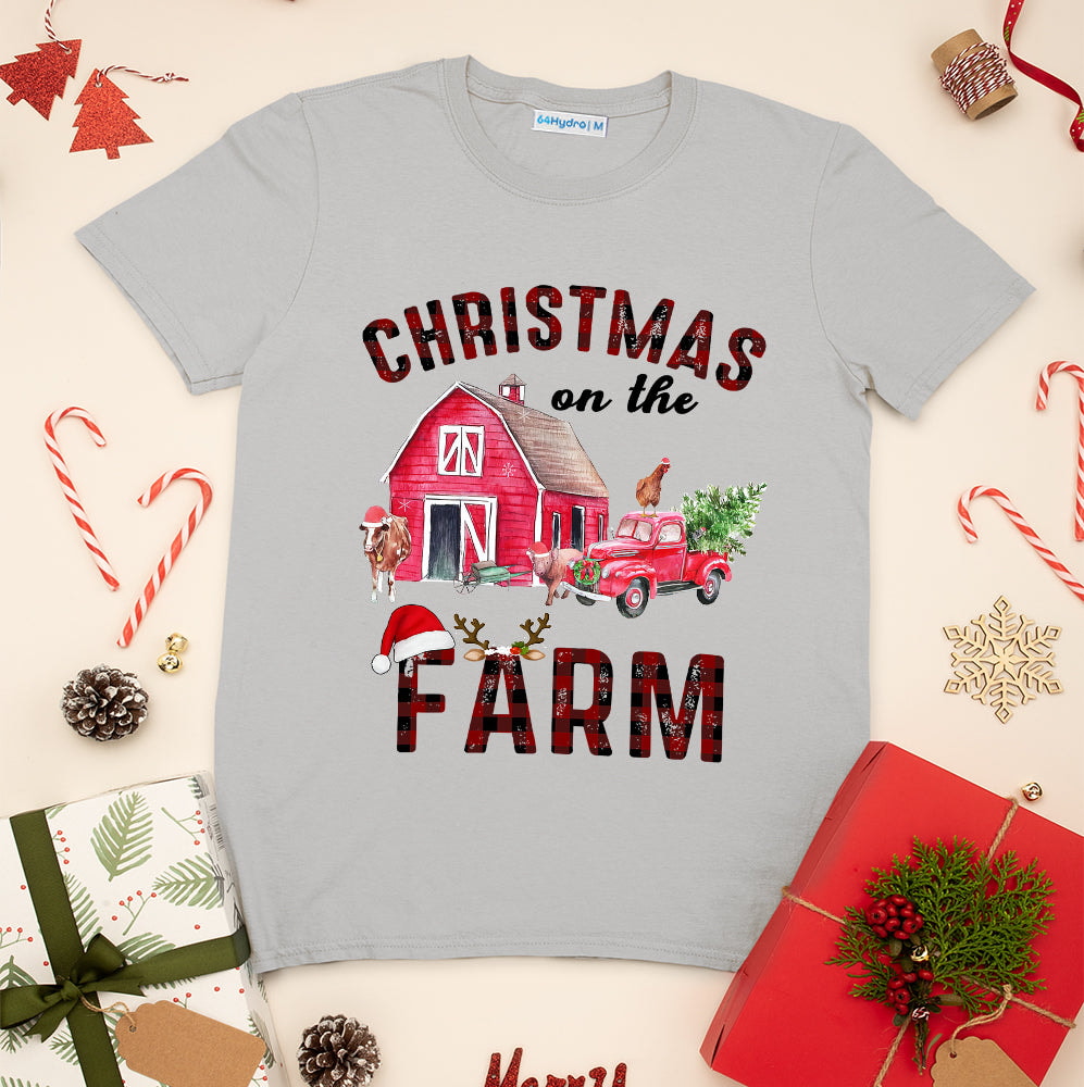 Farmer Christmas On Farm Light Classic T Shirt