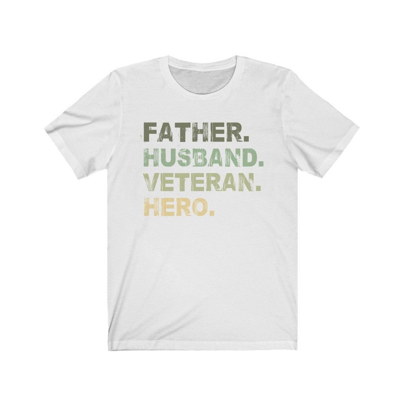 Father Husband Veteran T-shirt