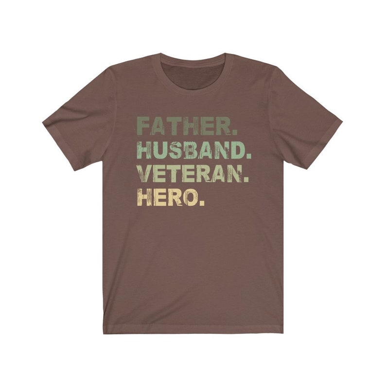 Father Husband Veteran T-shirt
