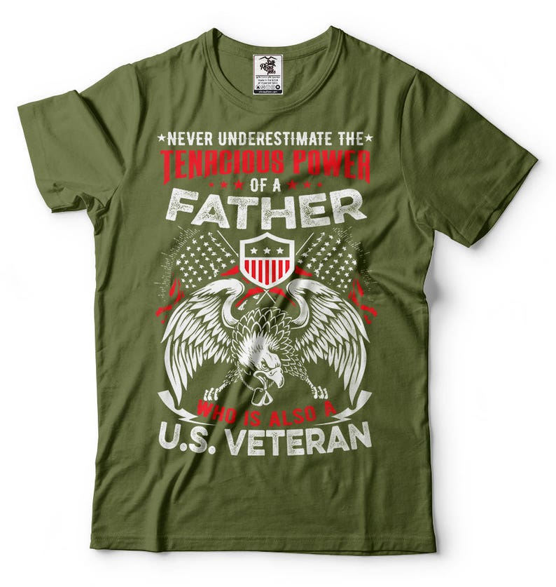 Father's Day Gift T-Shirt Father US Veteran