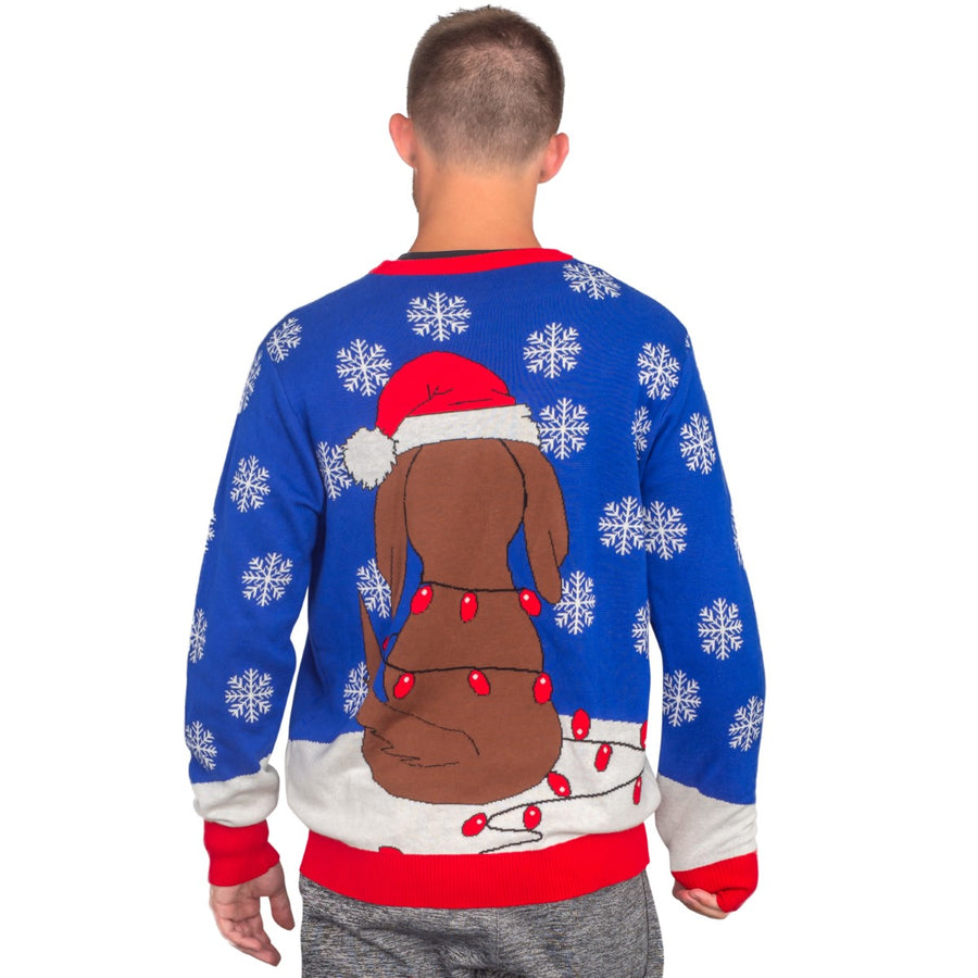 Flappy Dog Animated Puppy Ears Ugly Christmas Sweater