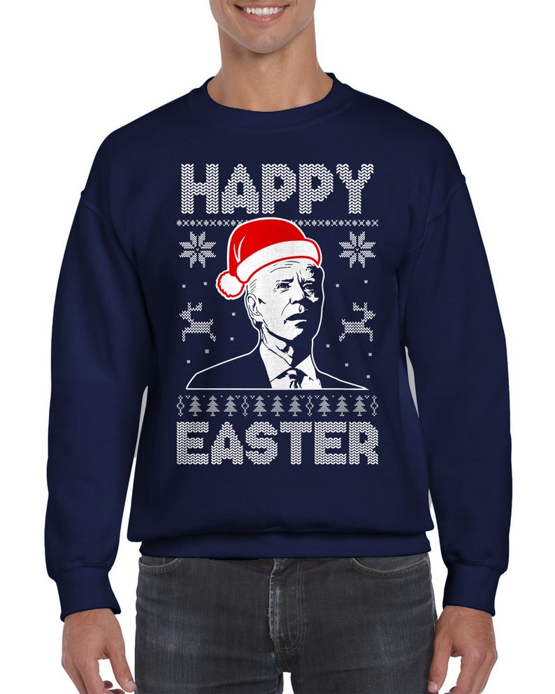 Funny Confused Joe Biden Ugly Christmas Sweater | StirTshirt