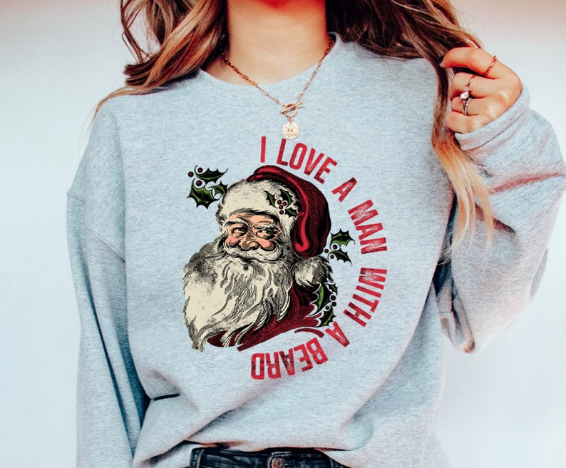 Funny Santa Beard Sweatshirt