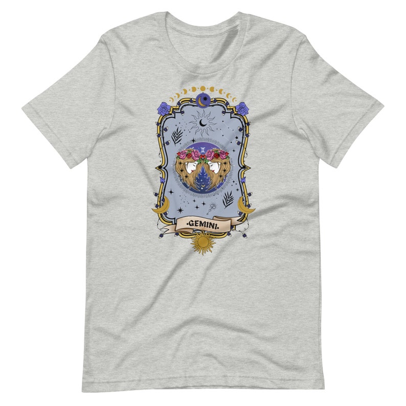 Gemini Zodiac Shirt, Celestial Zodiac Tee
