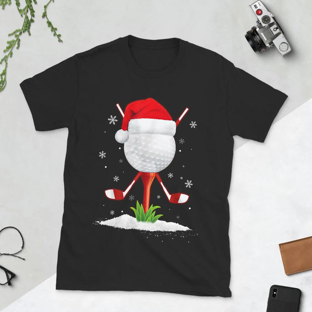 Golf Christmas Dark Classic T Shirt