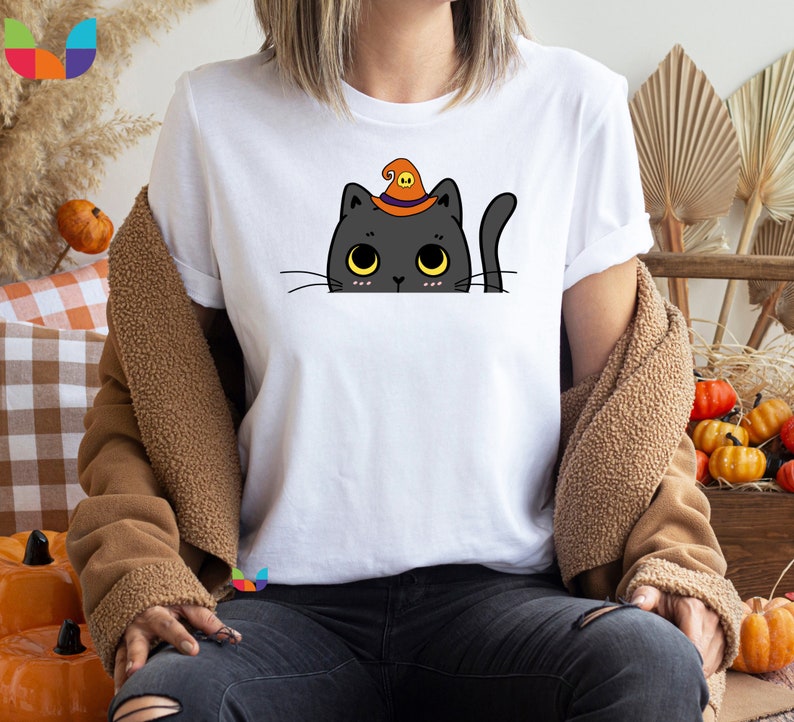 Halloween Black Cat Shirt