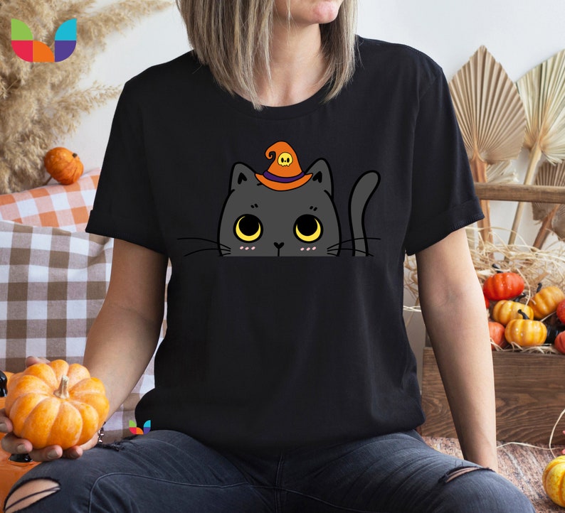Halloween Black Cat Shirt