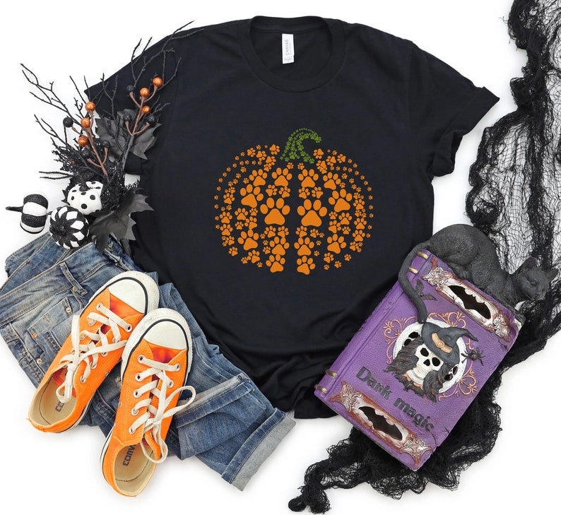 Halloween Paw Pumpkin Shirt