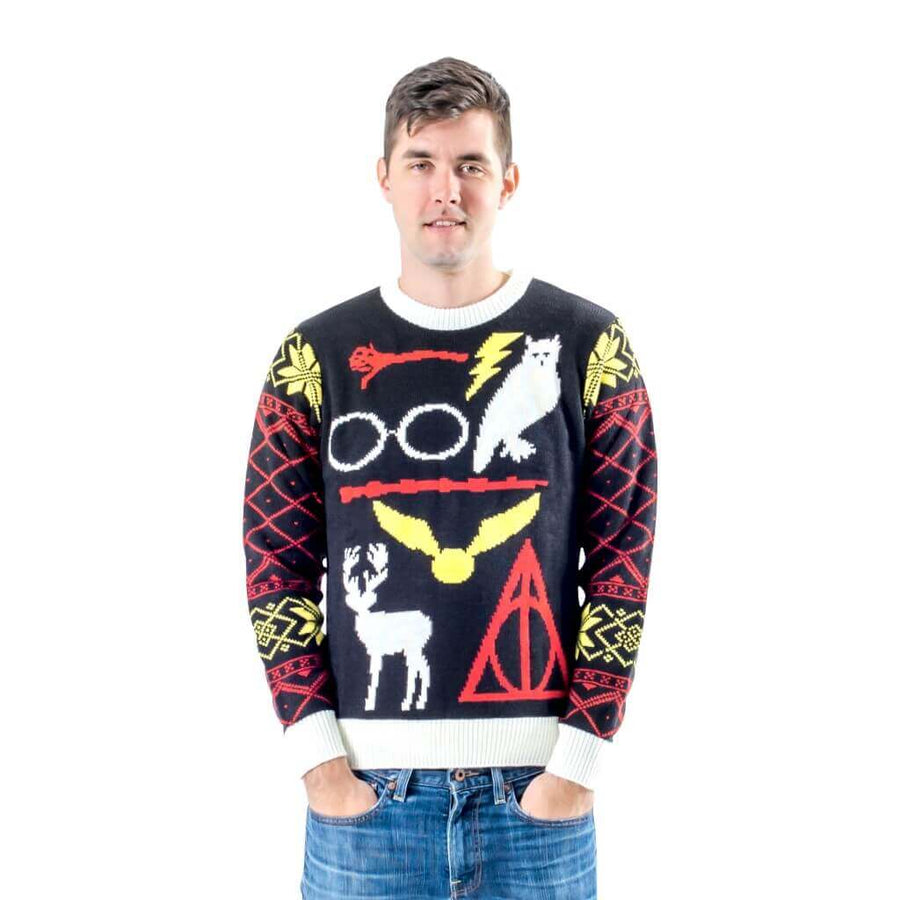 Harry Potter Owl Deathly Hallows Ugly Christmas Sweater