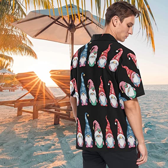Hawaiian Shirts for Men Short Sleeve Aloha Beach