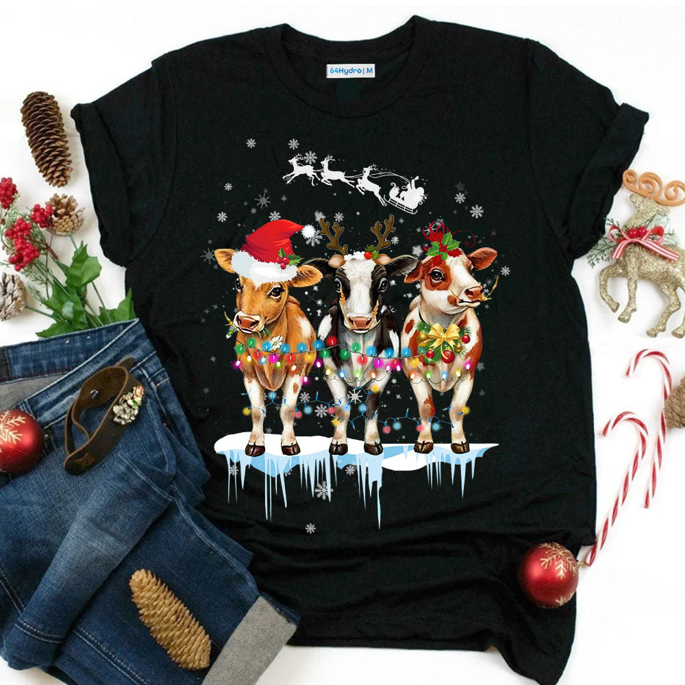 Heifer Christmas Santa Dark Classic T Shirt