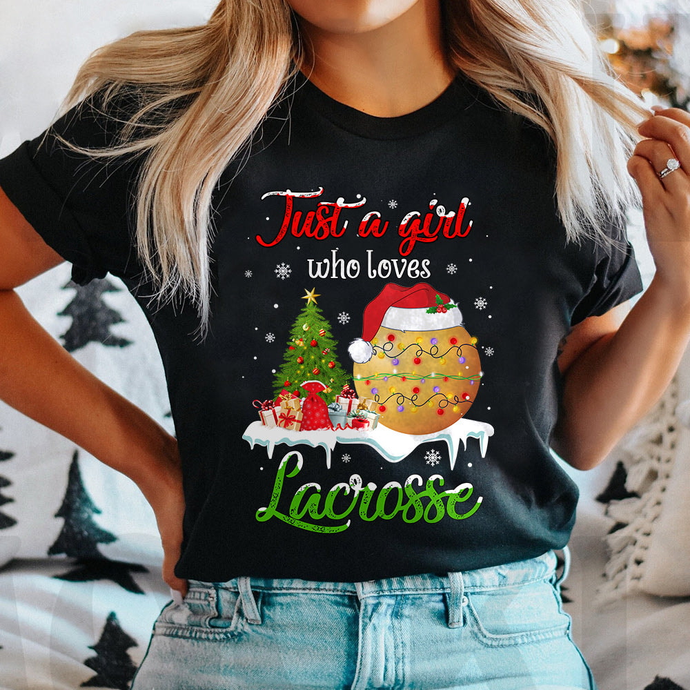 Lacrosse Christmas Dark Classic T Shirt