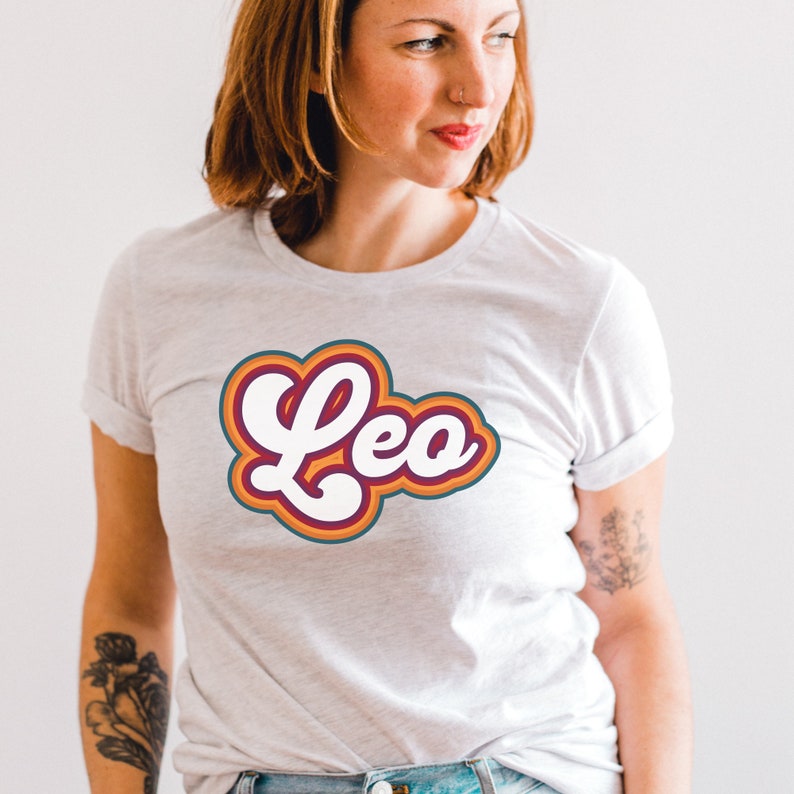 Leo Retro Shirt, Leo Birthday Gift