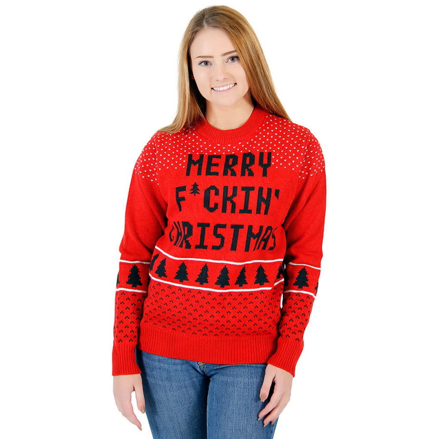 Women's Merry Fckin Ugly Christmas Sweater