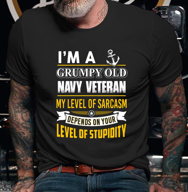 Navy Veteran Grandpa Shirt