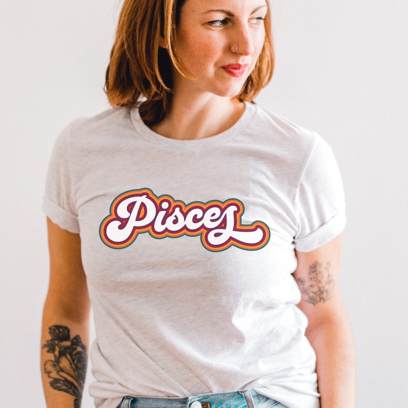 Pisces Retro Shirt, Pisces Birthday Gift