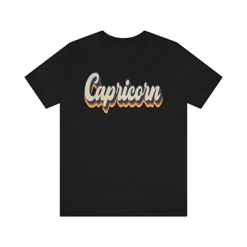 Retro Capricorn Tshirt, Zodiac Shirt, Horoscope