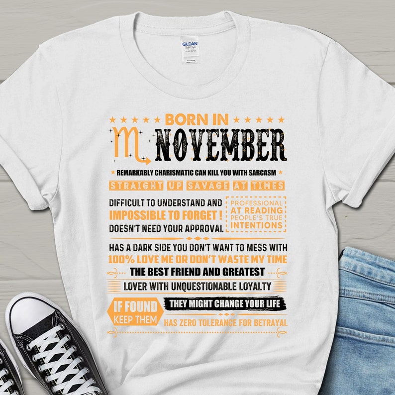 Scorpio Born in November T-shirt