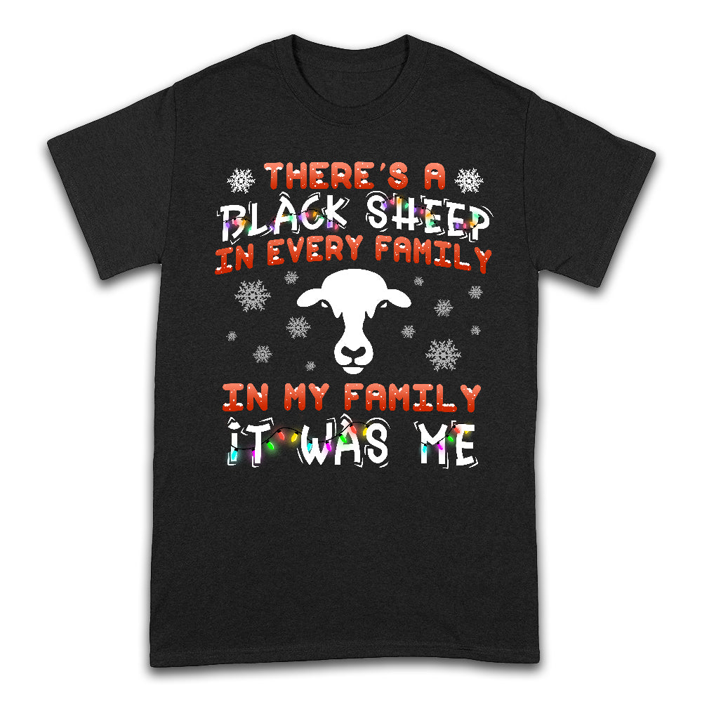 Sheep Black Sheep In Every Family Christmas Dark Classic T Shirt